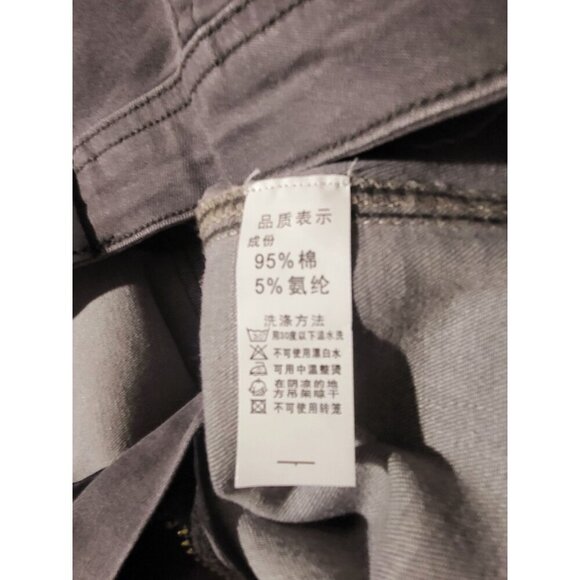 Vptianch Womens skinny Fit High-Waisted Grey Stretch Denim Jeans Womens Waist 23 - Picture 5 of 12